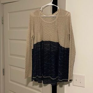 Two-Tone Sweater